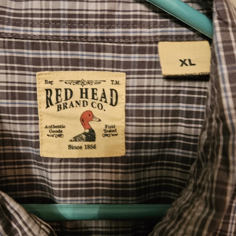 Red Head Brand Co. XL mens button down long sleeve casual dress shirt - Picture 2 of 7